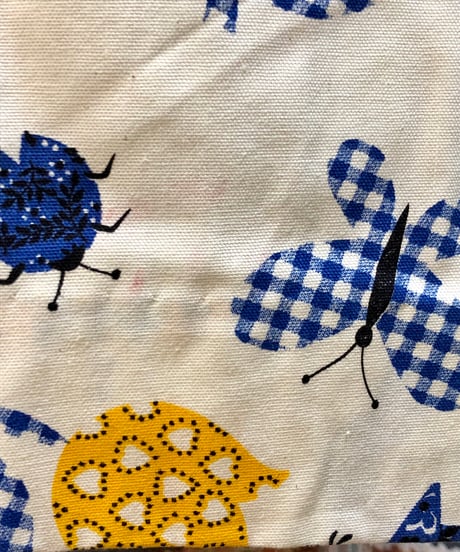 70s butterfly & flower print skirt