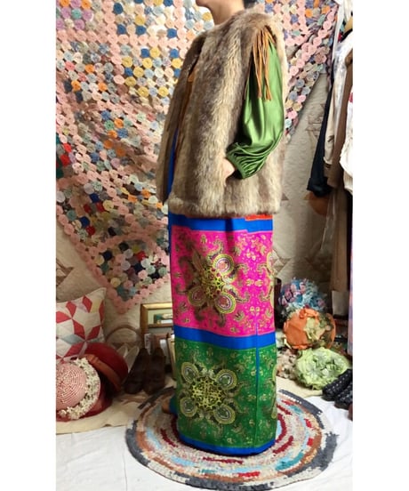 60's faux fur vest