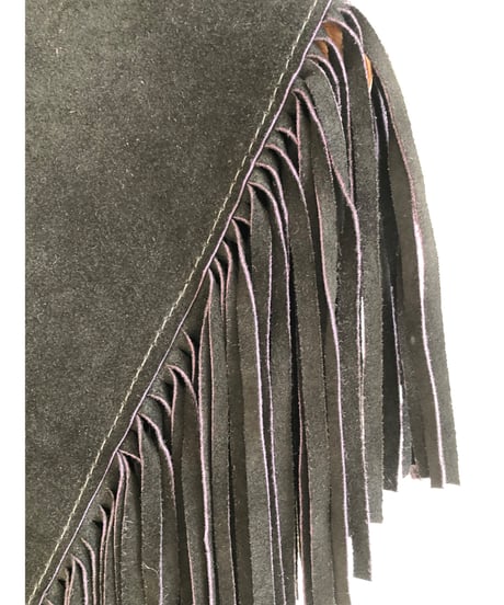 leather fringe collar
