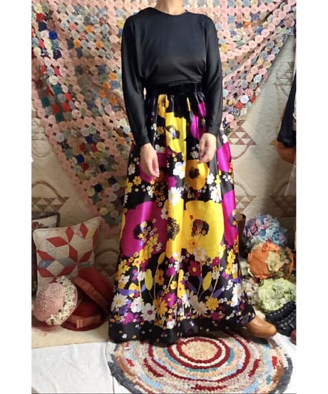 60s psychedelic flower dress