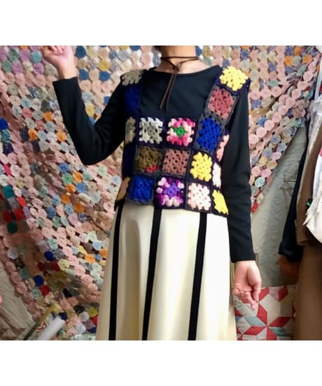 granny square vest
