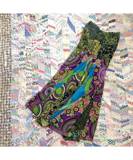 psychedelic print easy pants