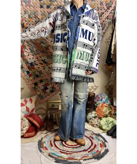 music tapestry fringe jacket
