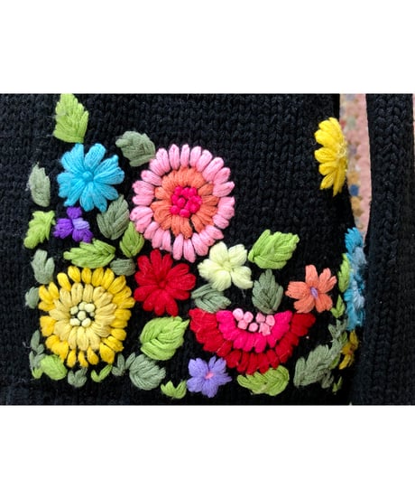 60s embroidered cardigan