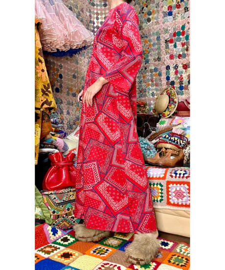 70s bandanna dress