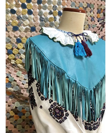 leather fringe collar