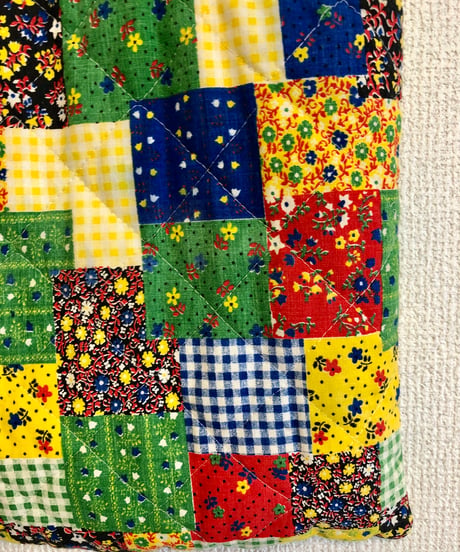 70s patchwork print bag