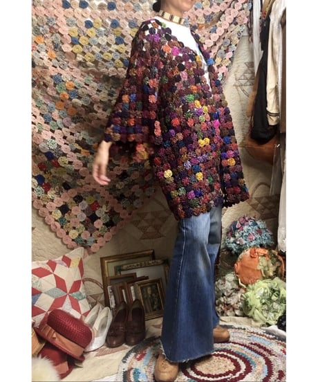 yo-yo quilt gown