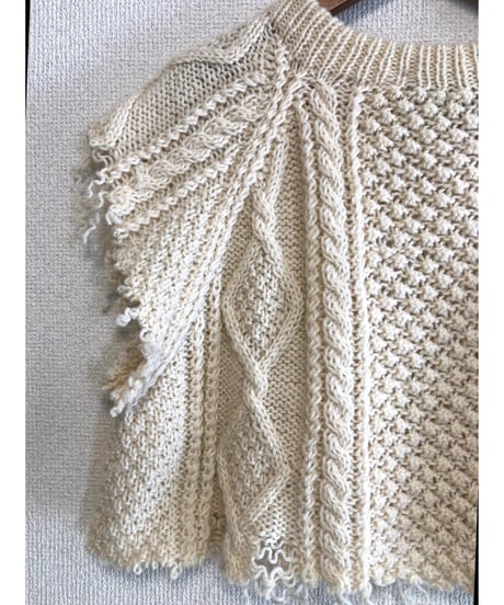aran knit vest