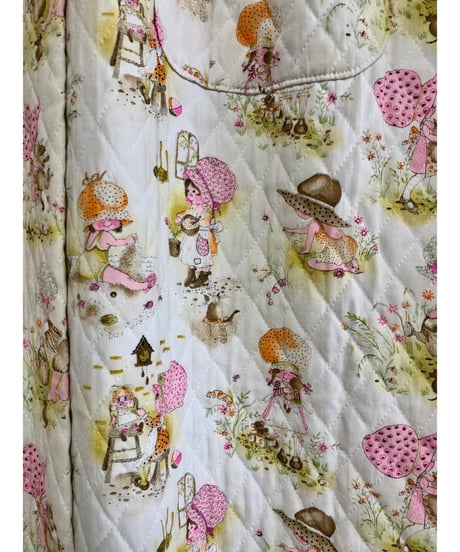 70s quilted sweet robe