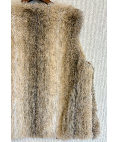 60s faux fur vest