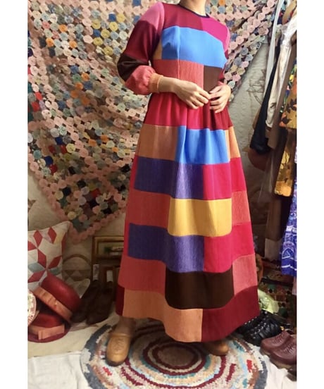 60's patchwork dress