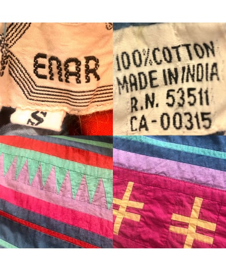 patchwork cotton skirt