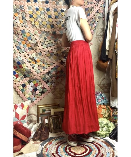 rayon shirring skirt