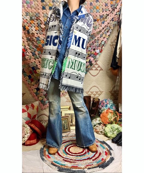 music tapestry fringe jacket