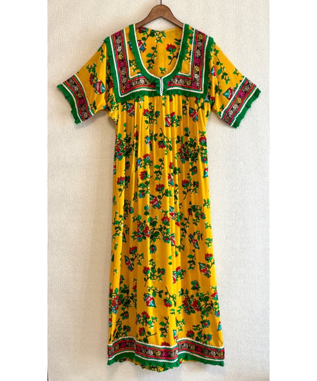 flower print rayon dress