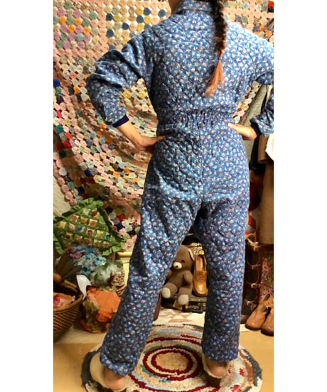 70s quilting jump suit