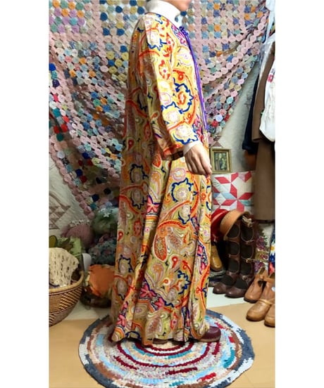 70s paisley dress