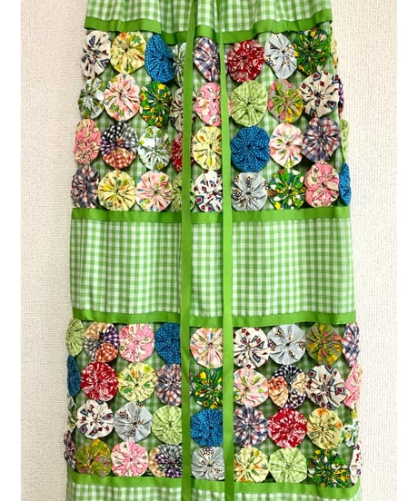 70s yo-yo quilt skirt