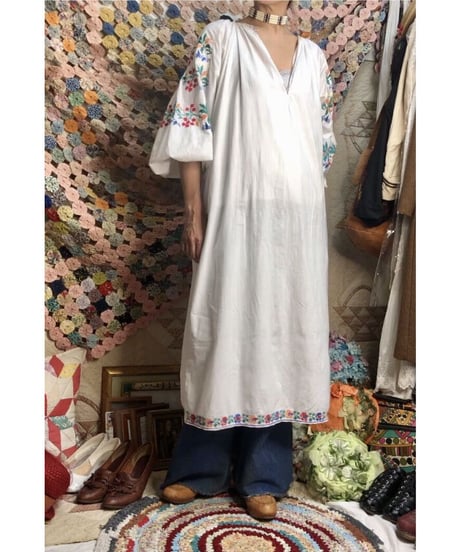 vintage ukrainian embroidered one-piece