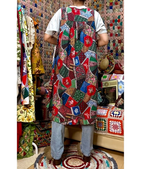 patchwork print tunic