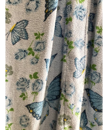 70s butterfly pile dress