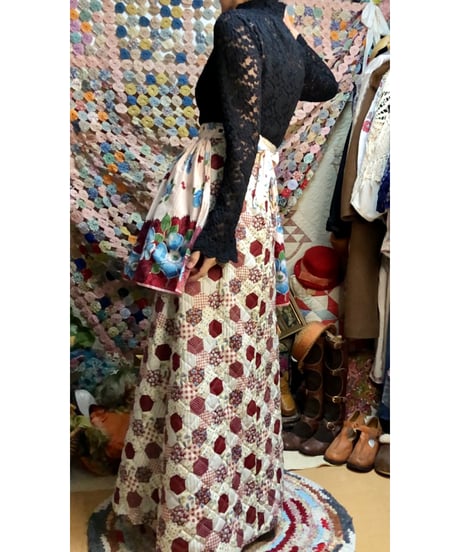 50s flower print apron