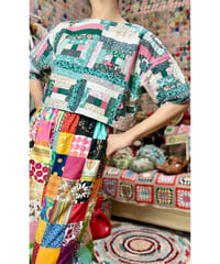 patchwork short tops
