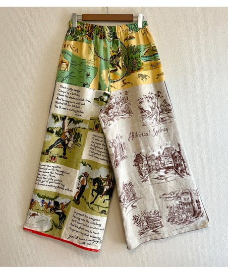 tea towel super wide leg pants B