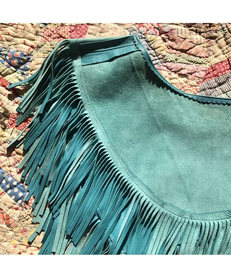 leather fringe collar