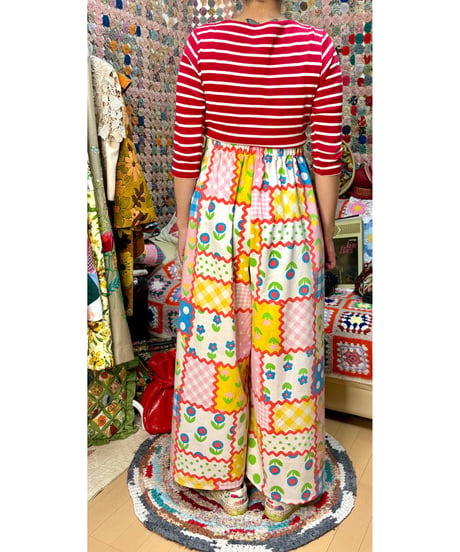 super wide leg pants（70s fabric）