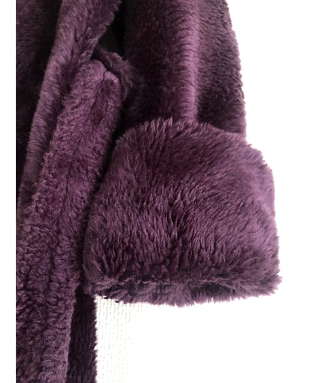 70s fleece eco fur robe