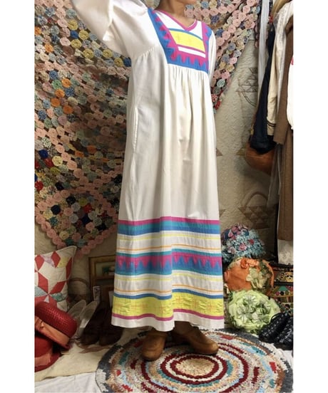 70's patchwork one-piece