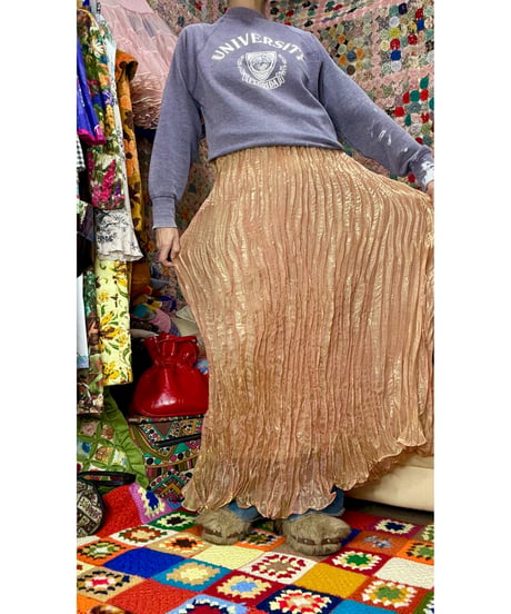 wrinkle maxi skirt