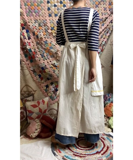 70's upcycle apron dress