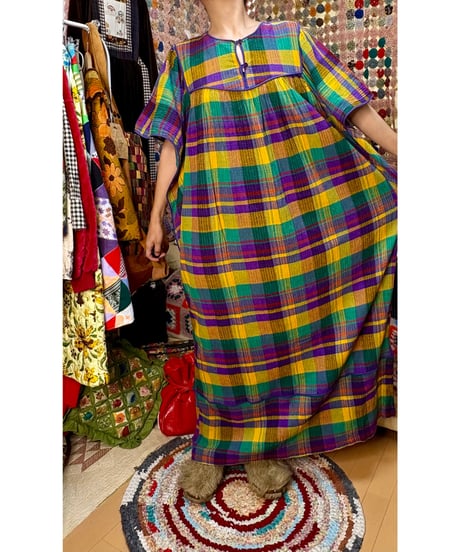 plaid easy dress