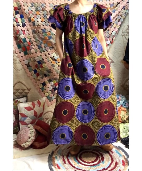 batik print dress