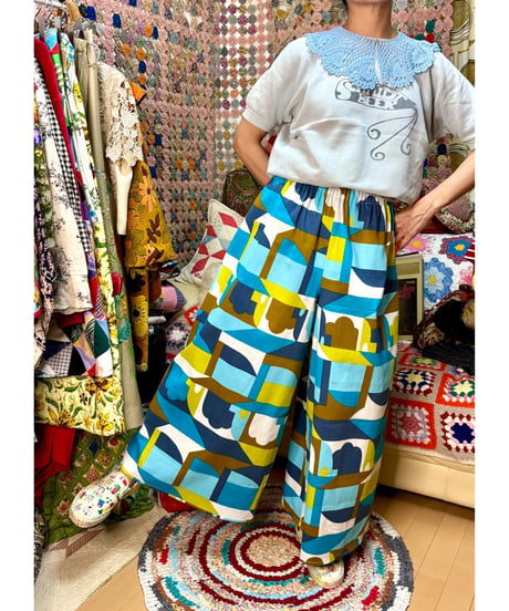 super wide leg pants（60s fabric）