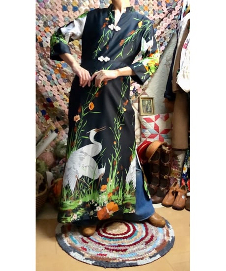 60s alice of california oriental dress