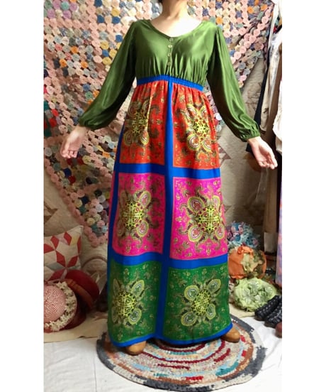 60's paisley dress