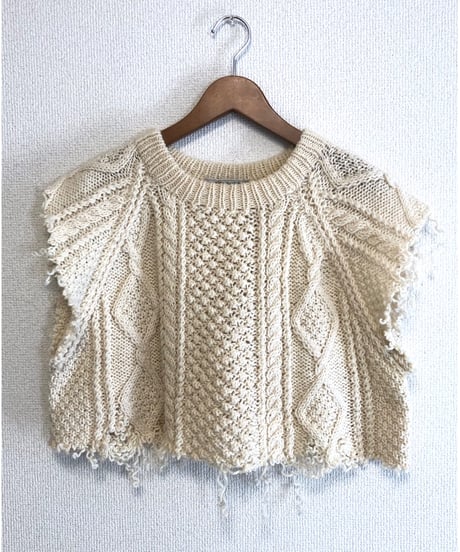aran knit vest