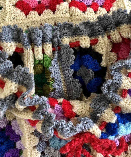 granny square skirt  beige
