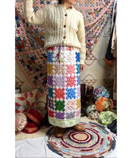 patchwork quilt skirt
