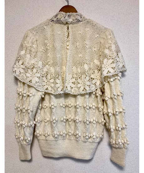 90s hand knit design sweater