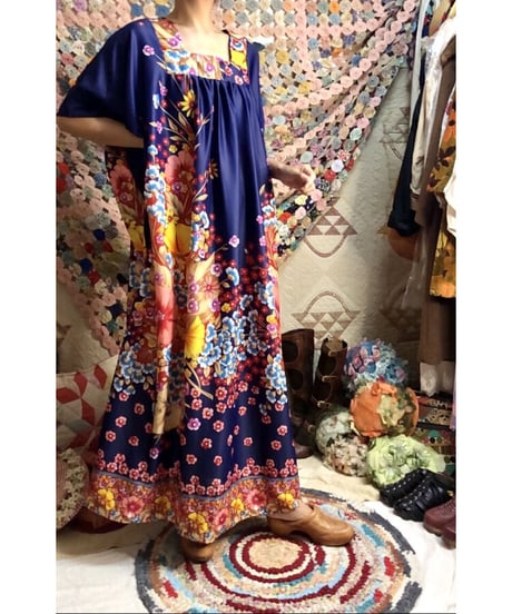 flower kaftan dress