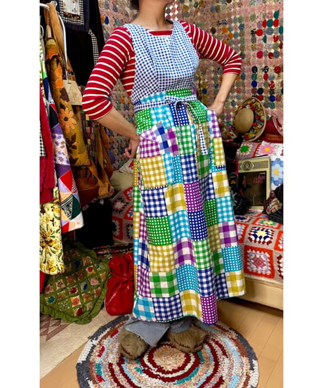 plaid apron dress