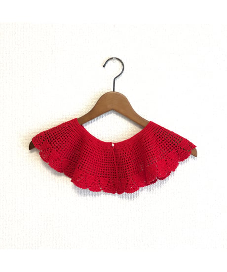 crochet collar（red）