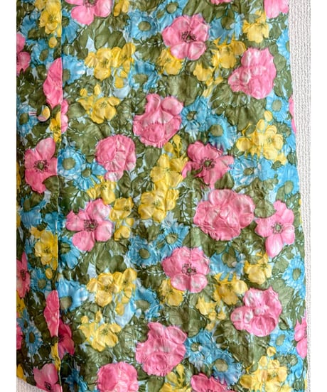 60s emboss flower robe