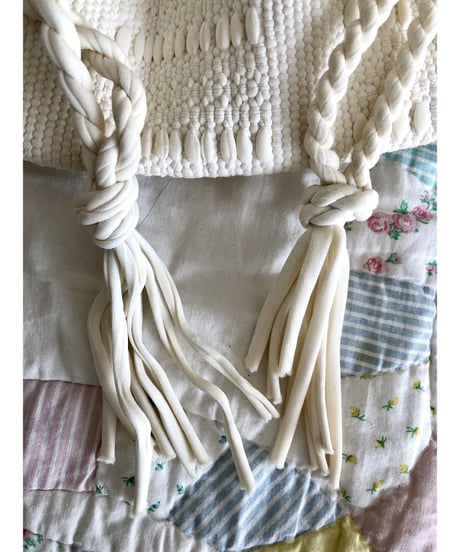 50's nylon woven purse
