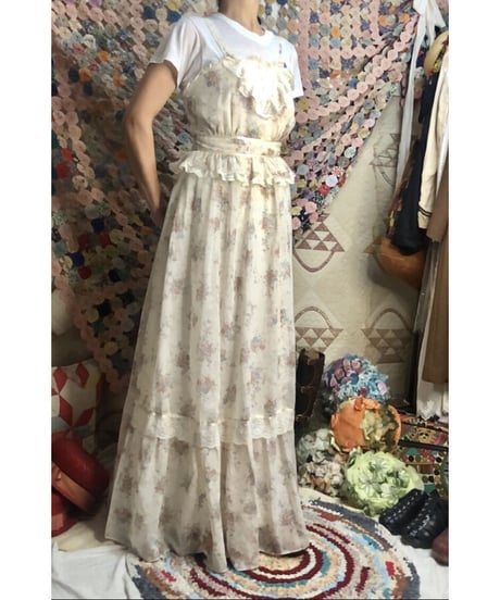 70's candi jones maxi one-piece